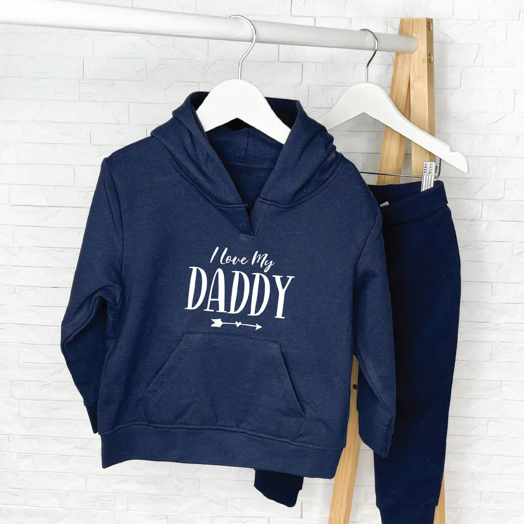 I Love My Mummy/Daddy Kids Hoodie And Jogger Set