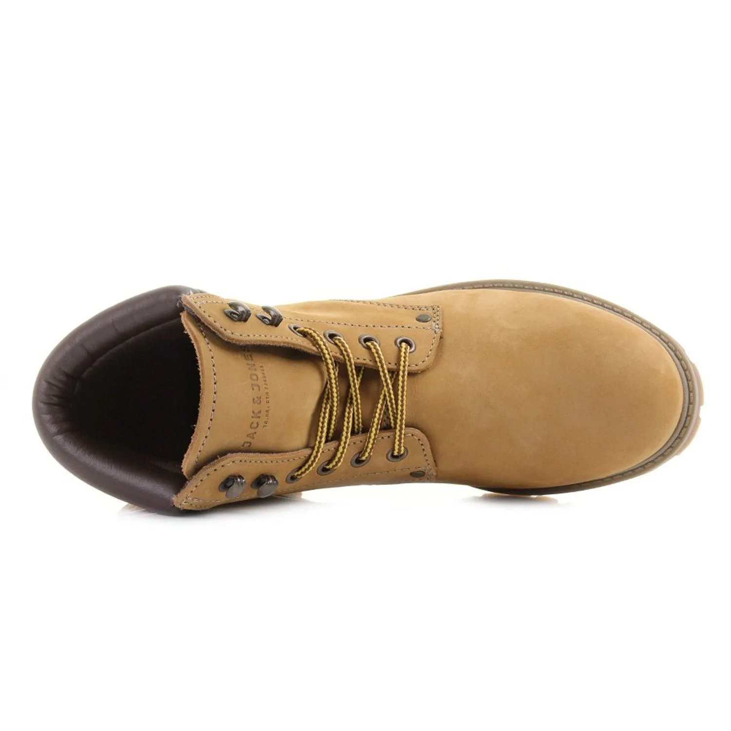 Jack & Jones Nubuck Stoke Leather Boots Honey