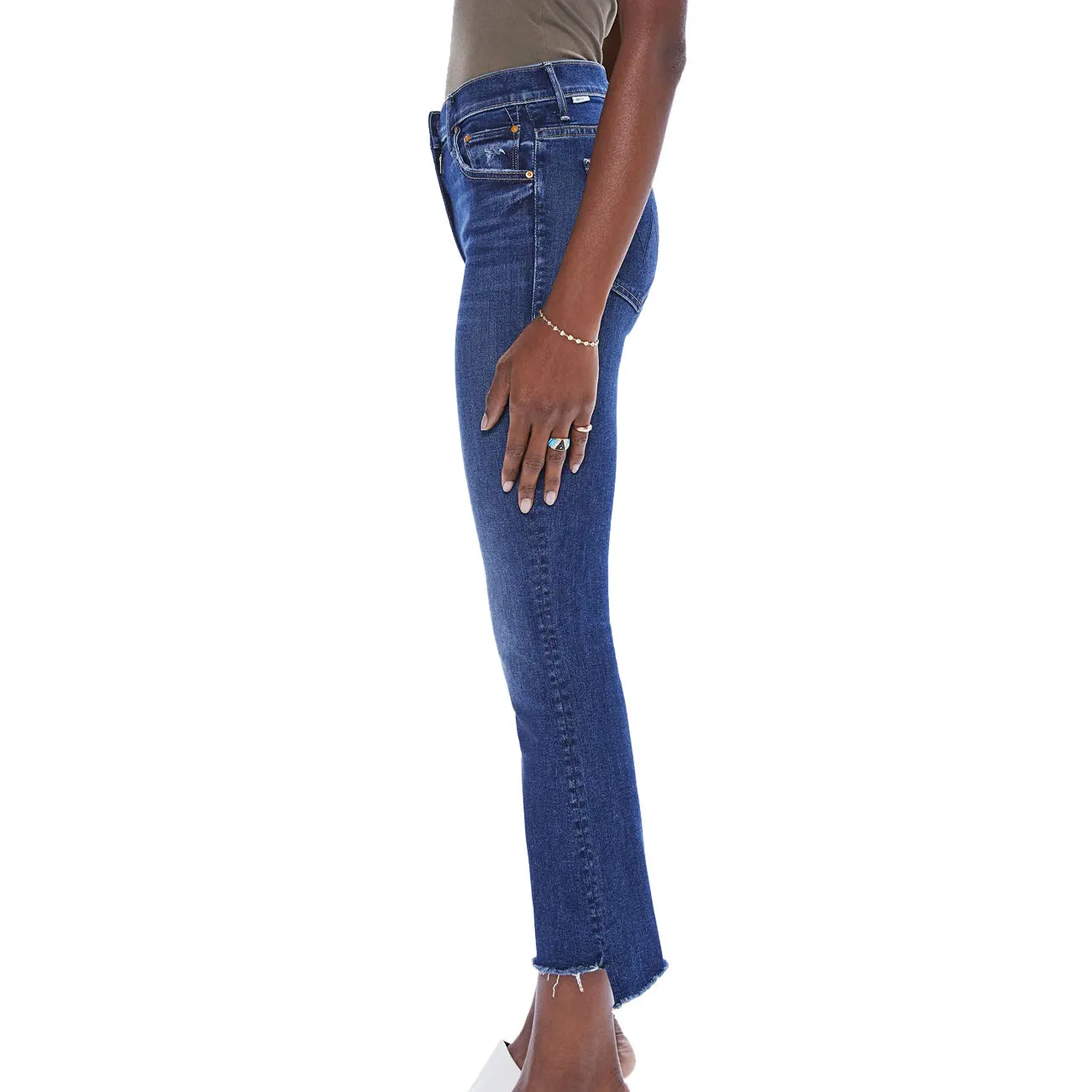 JEANS THE INSIDER CROP STEP FRAY Donna Teaming Up