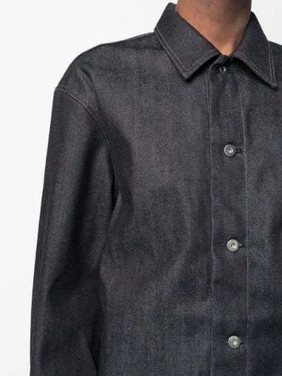 Jil Sander  |Denim Long Sleeves Plain Designers Shirts