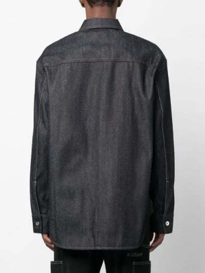 Jil Sander  |Denim Long Sleeves Plain Designers Shirts