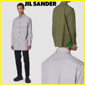 Jil Sander  |Long Sleeves Plain Cotton Designers Shirts