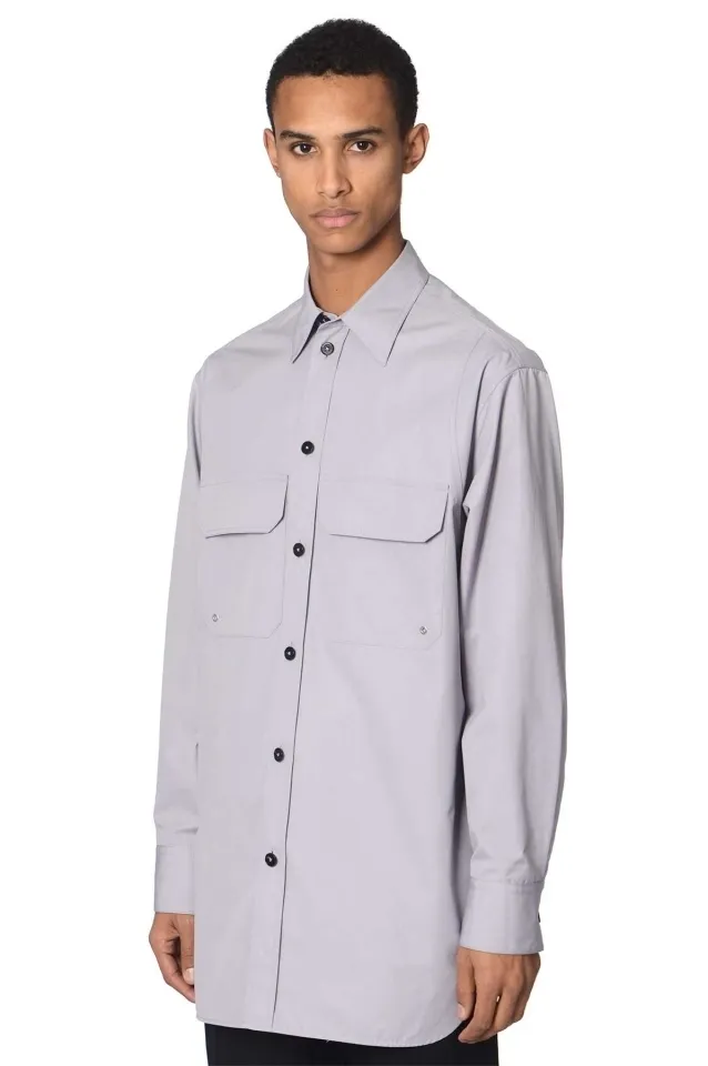 Jil Sander  |Long Sleeves Plain Cotton Designers Shirts