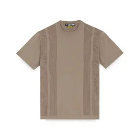 KNIT TEE BROWN