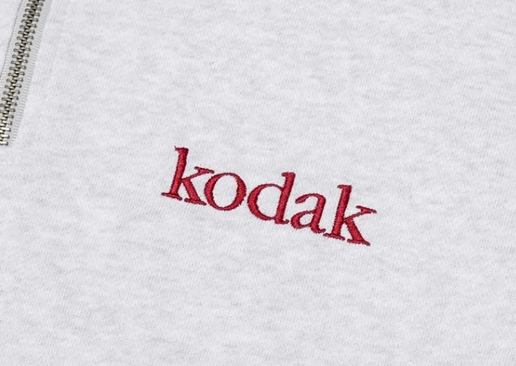 KODAK  |Unisex Street Style Long Sleeves Plain Logo Sweatshirts