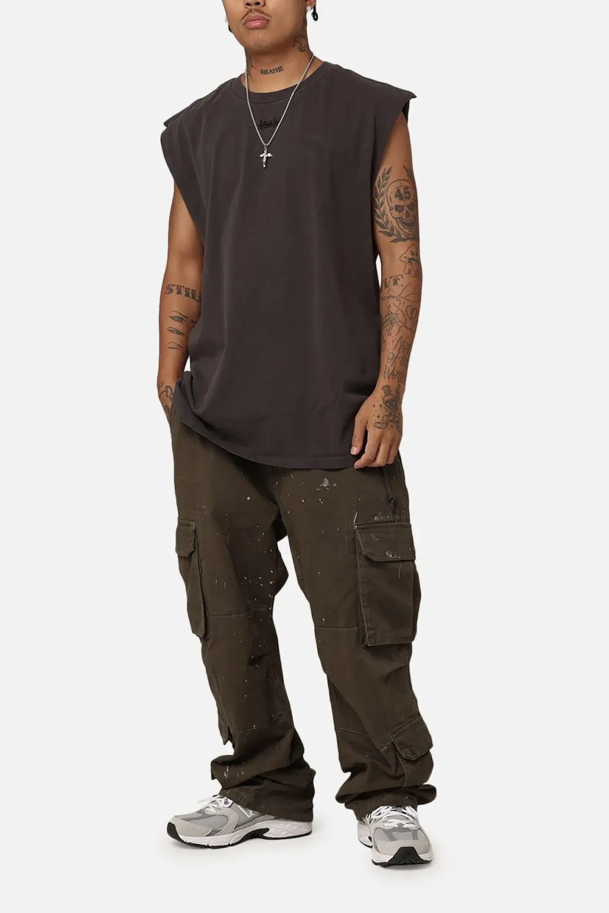 KSUBI  |Crew Neck Pullovers Sleeveless Street Style U-Neck Plain