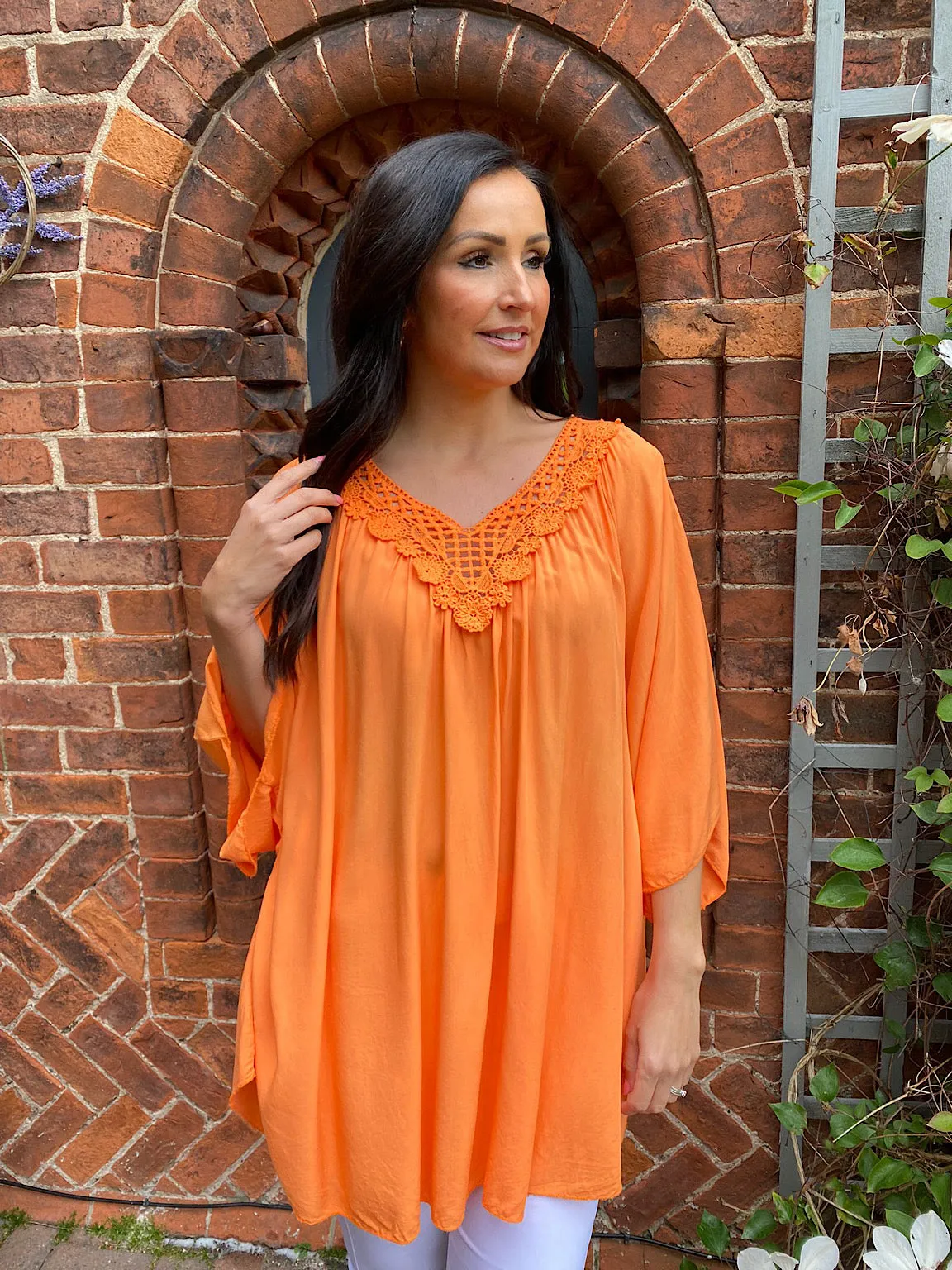 Lace V Neck Essential Top April