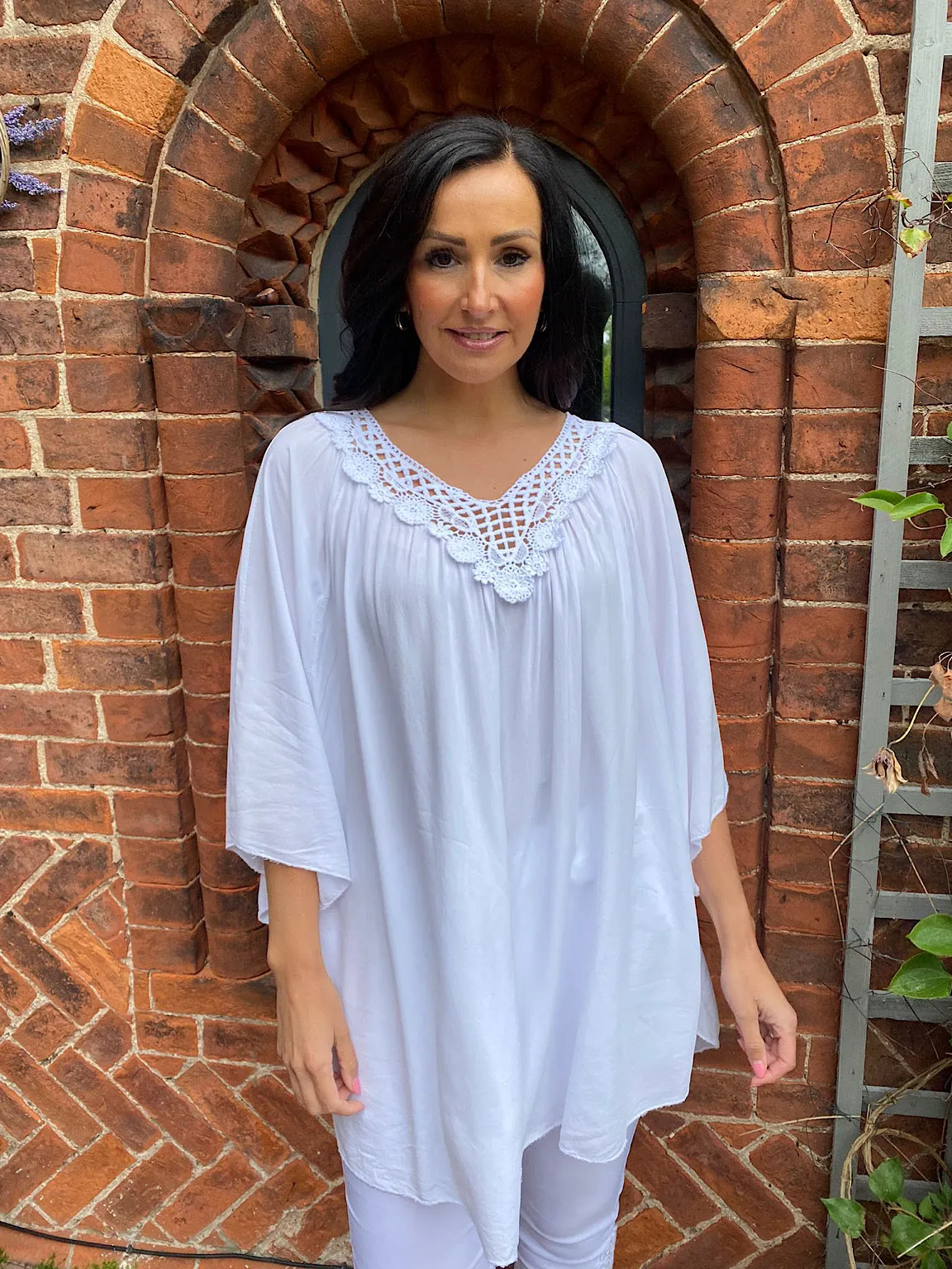 Lace V Neck Essential Top April