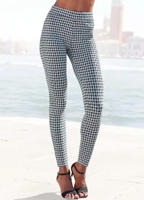 LASCANA Knitted Houndstooth Leggings | Grattan