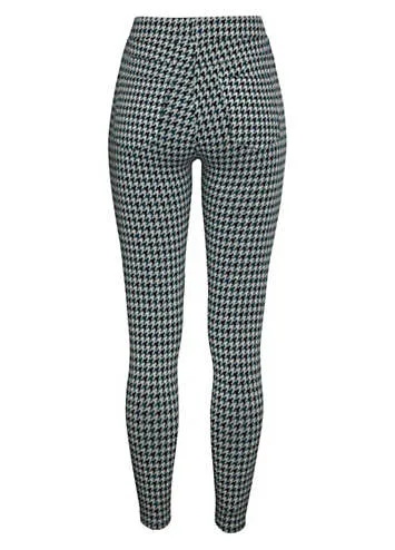 LASCANA Knitted Houndstooth Leggings | Grattan