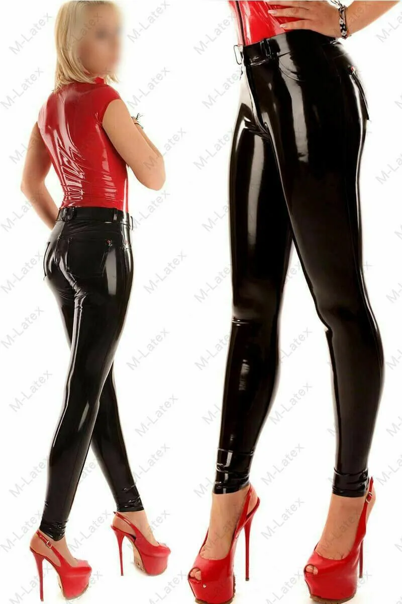 Latex Rubber Female Legging Pants