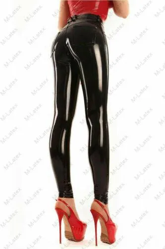 Latex Rubber Female Legging Pants