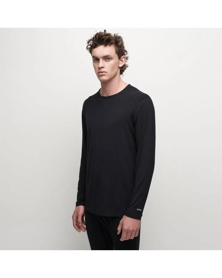 Le Bent Mens Core 200 Crew - Black - 2023