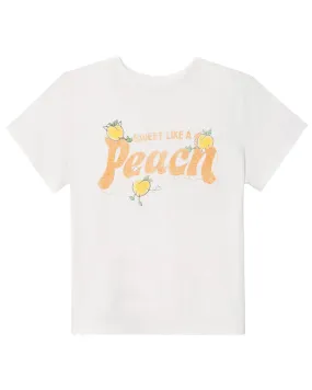 Like A Peach Classic Tee in Vintage White