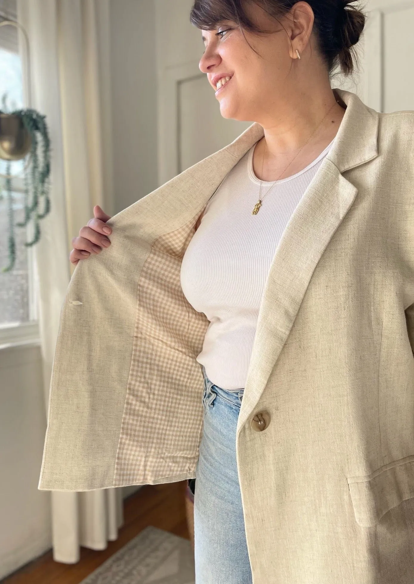 Linen Blend Blazer