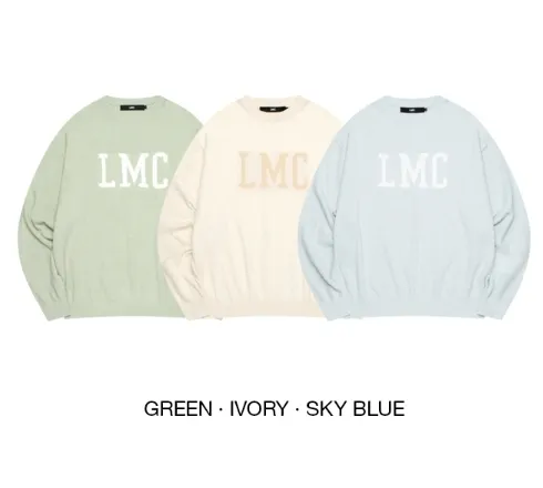 LMC  |Crew Neck Pullovers Unisex Street Style Long Sleeves