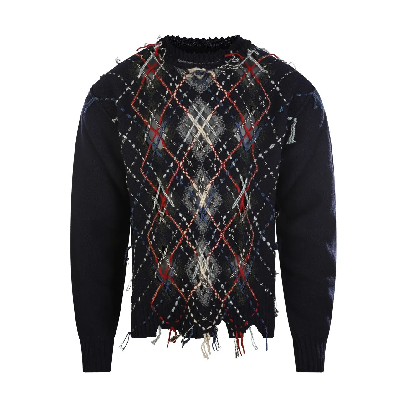 Maison Margiela  |Argile Wool Long Sleeves Designers Sweaters