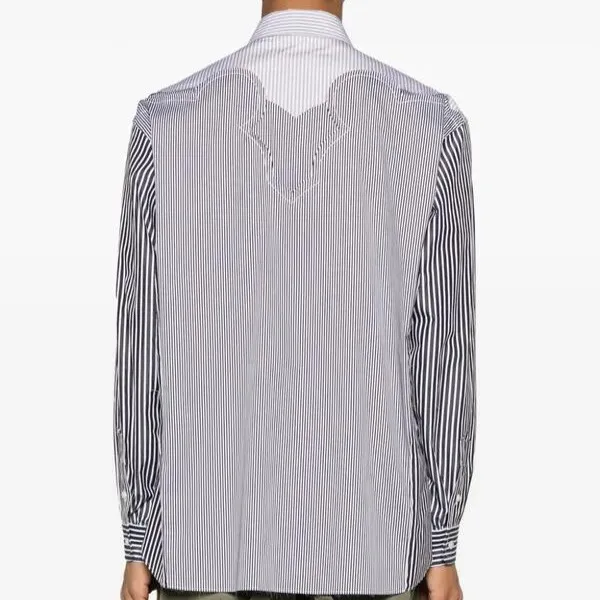 Maison Margiela  |Stripes Long Sleeves Cotton Designers Shirts