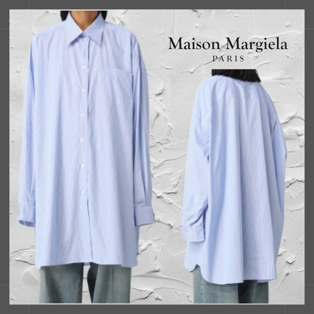 Maison Margiela  |Stripes Long Sleeves Shirts & Blouses