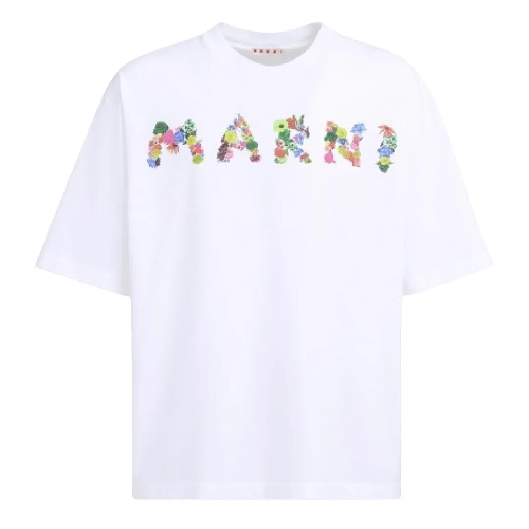 MARNI  |Crew Neck Pullovers Flower Patterns Street Style Plain