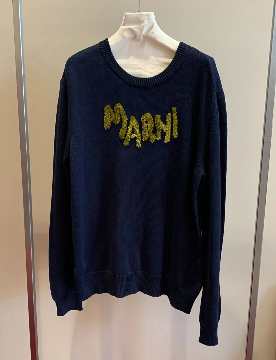 MARNI  |Long Sleeves Plain Logo Designers Sweaters