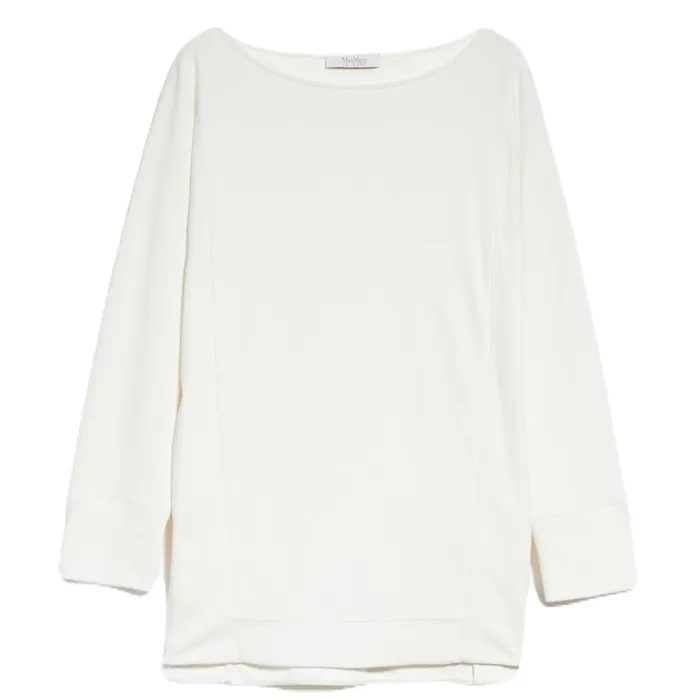 Max Mara LEISURE  |Nylon Long Sleeves Plain Cotton Tunics