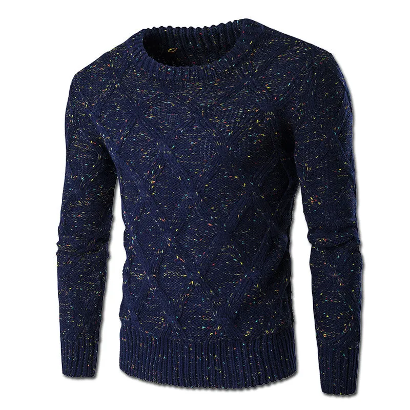 Men Knitted Sweaters and Pullovers Hombre Men's Casual Slim Fit Long Sleeved O Neck Sweaters Outwear Hombre SM6