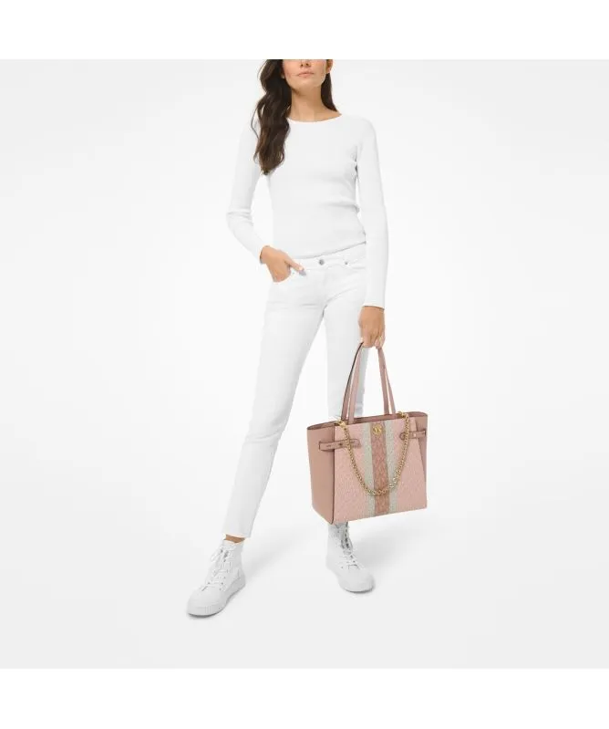 Michael Kors Carmen Colour-Block Logo Tote Bag | Ballet Multi