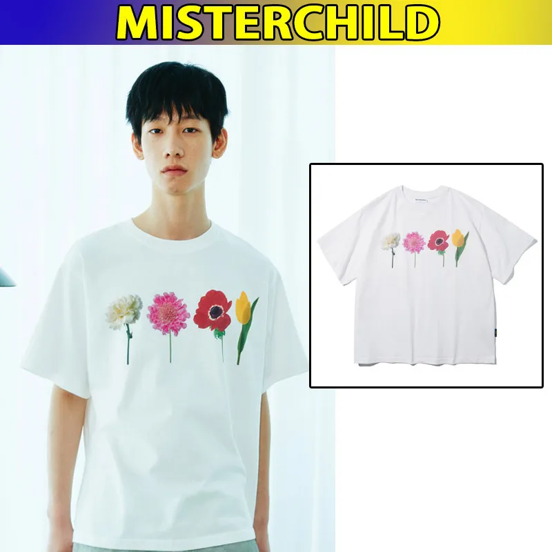 MISTER CHILD  |■MISTER CHILD■ FLOWER GARDEN T-SHIRTS white / unisex