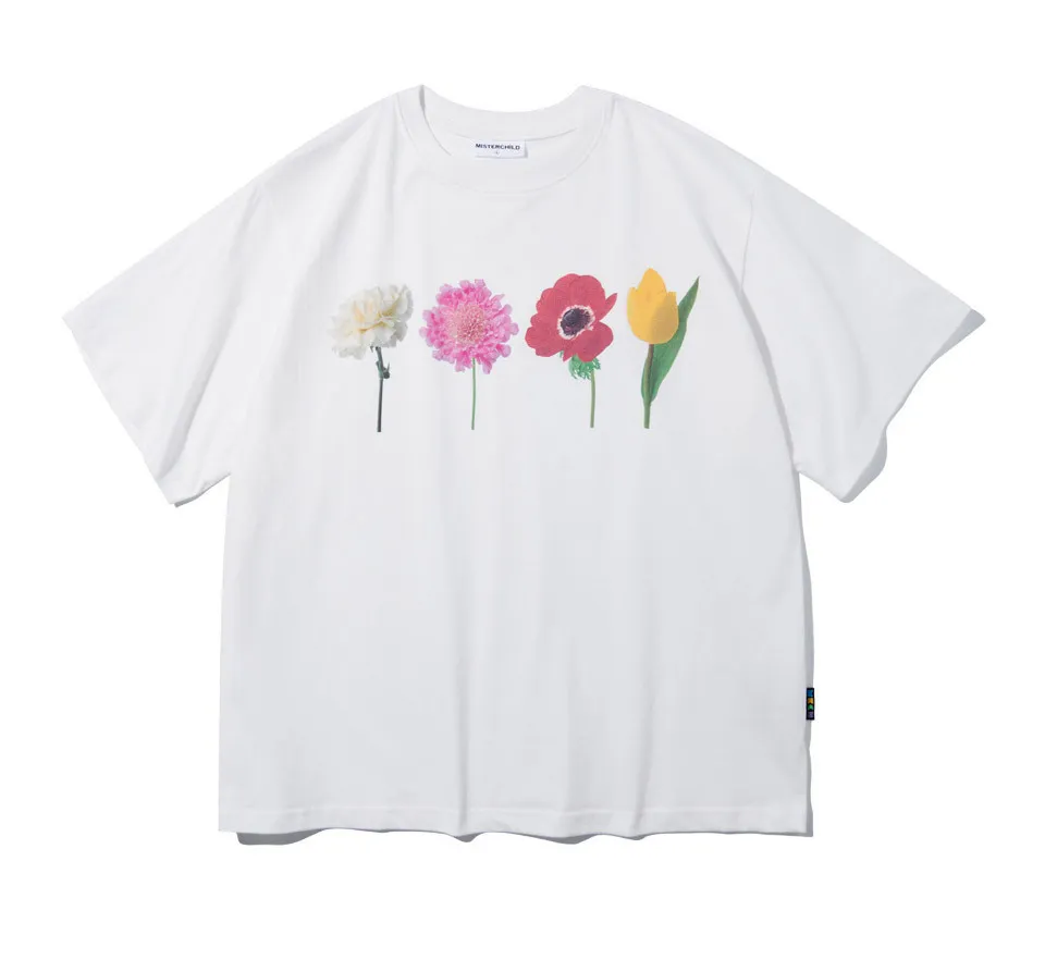 MISTER CHILD  |■MISTER CHILD■ FLOWER GARDEN T-SHIRTS white / unisex