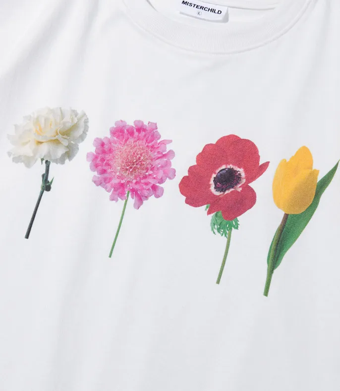 MISTER CHILD  |■MISTER CHILD■ FLOWER GARDEN T-SHIRTS white / unisex