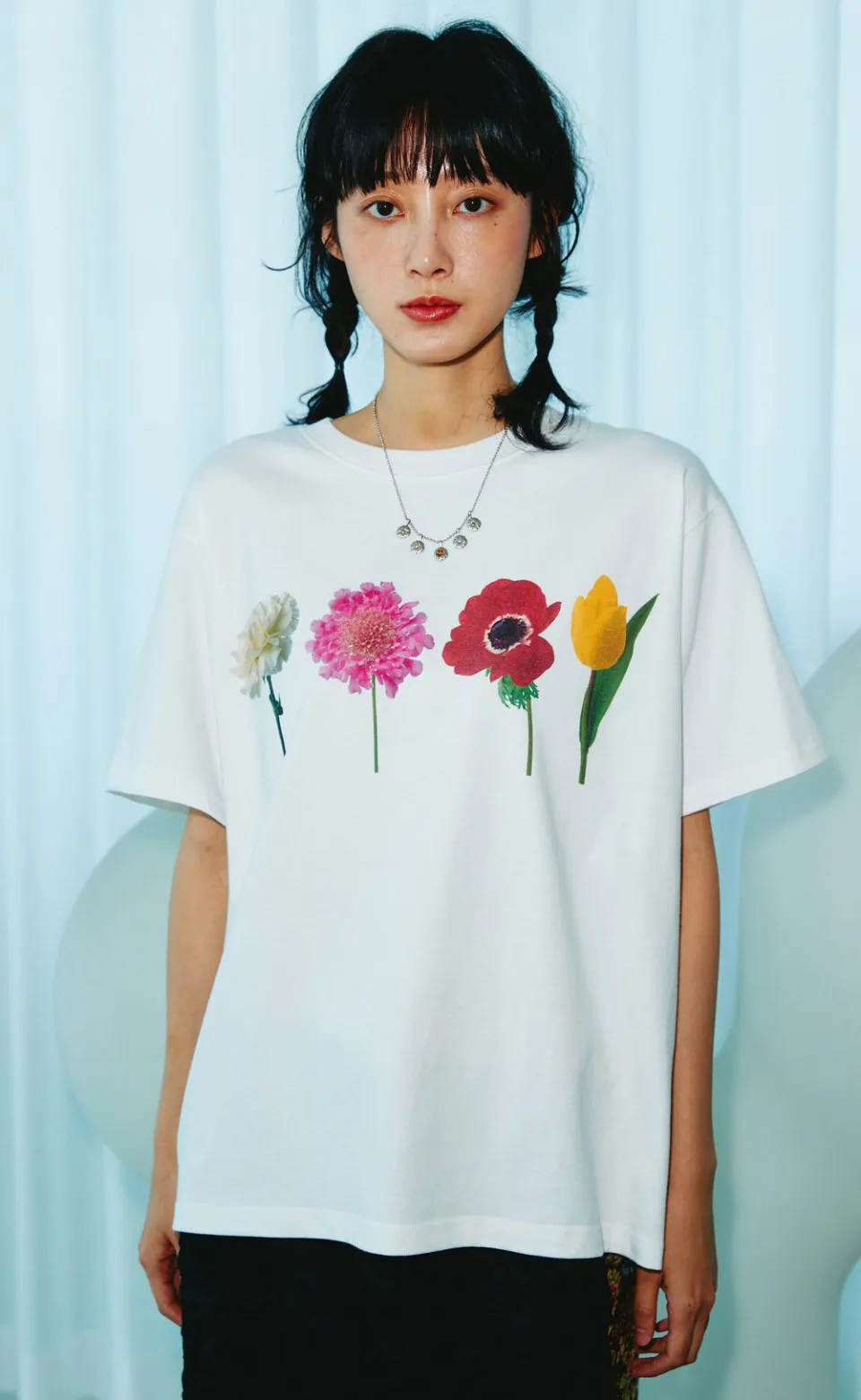 MISTER CHILD  |■MISTER CHILD■ FLOWER GARDEN T-SHIRTS white / unisex