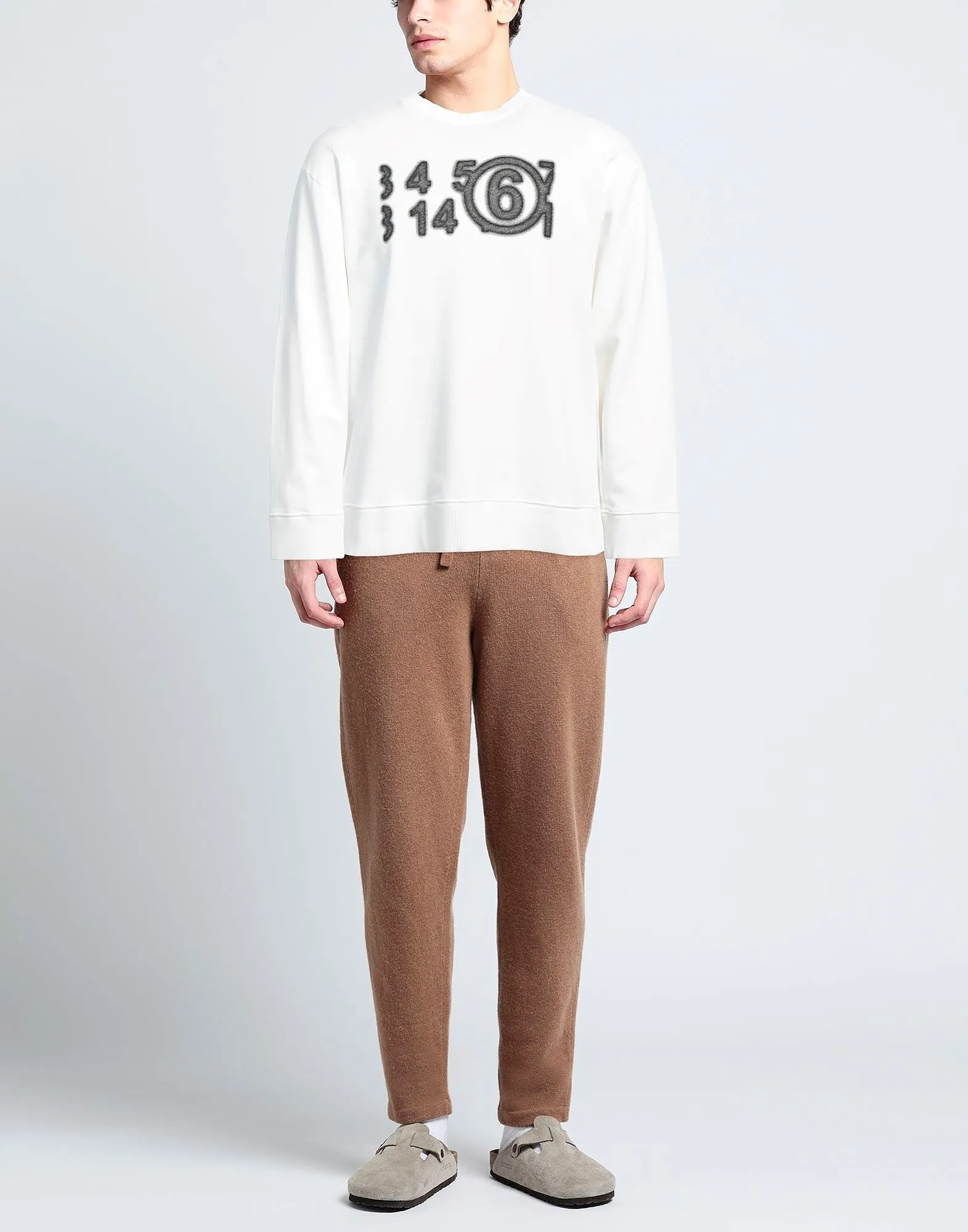 MM6 Maison Margiela  |Crew Neck Pullovers Unisex Street Style Long Sleeves Plain