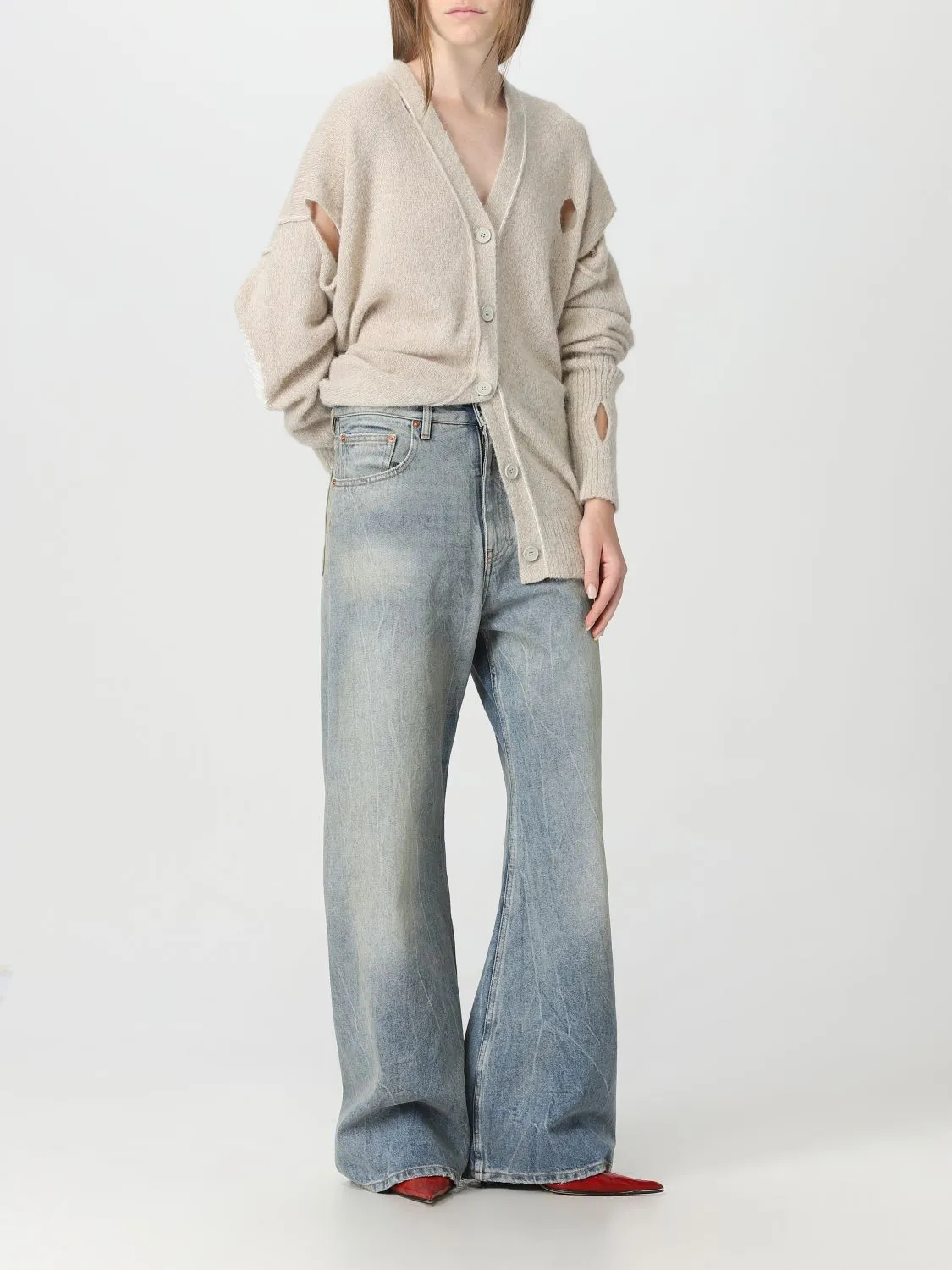 MM6 Maison Margiela  |Long Sleeves Plain Cardigans