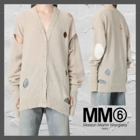 MM6 Maison Margiela  |Long Sleeves Plain Cardigans