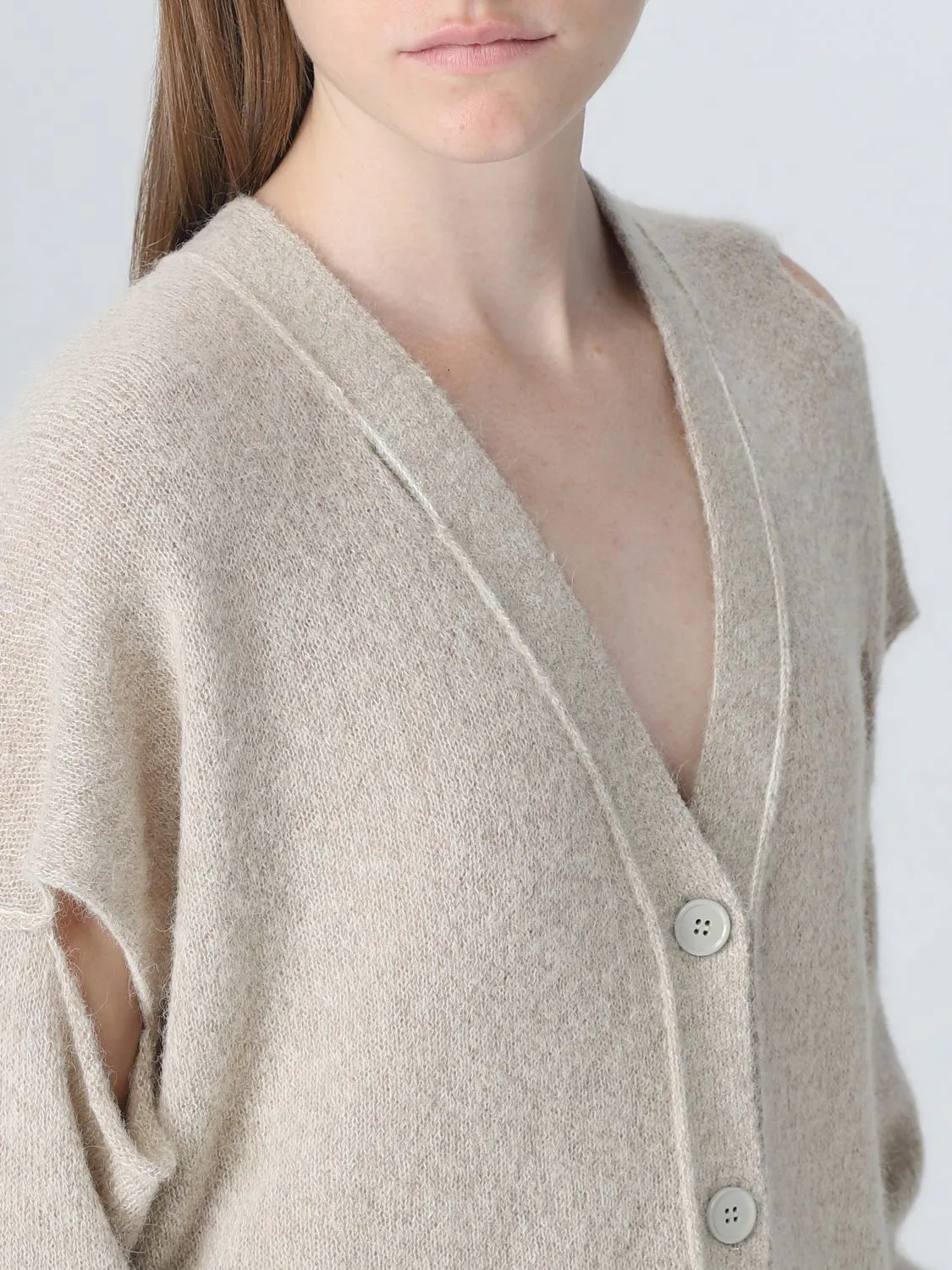 MM6 Maison Margiela  |Long Sleeves Plain Cardigans