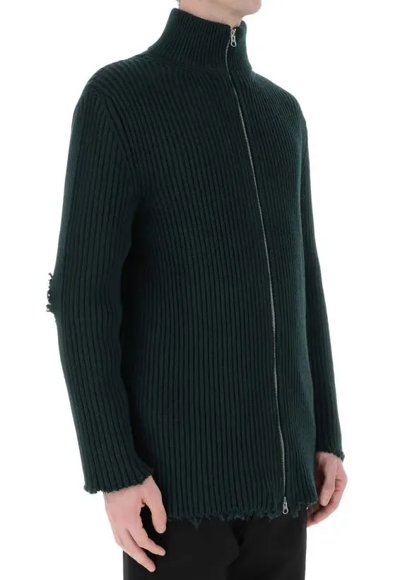 MM6 Maison Margiela  |Wool Long Sleeves Plain Cotton Sweaters