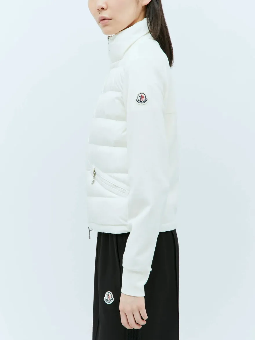 MONCLER  |Blended Fabrics Long Sleeves Logo Cardigans