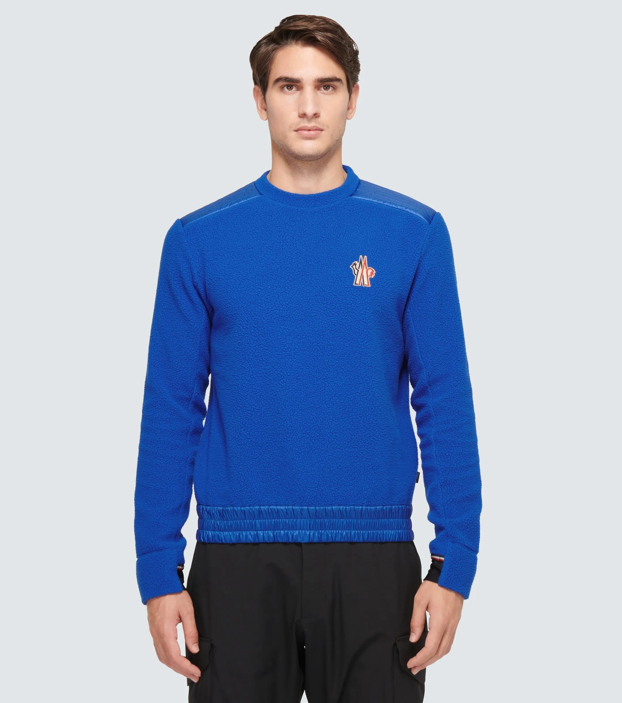 MONCLER  |Crew Neck Pullovers Blended Fabrics Street Style