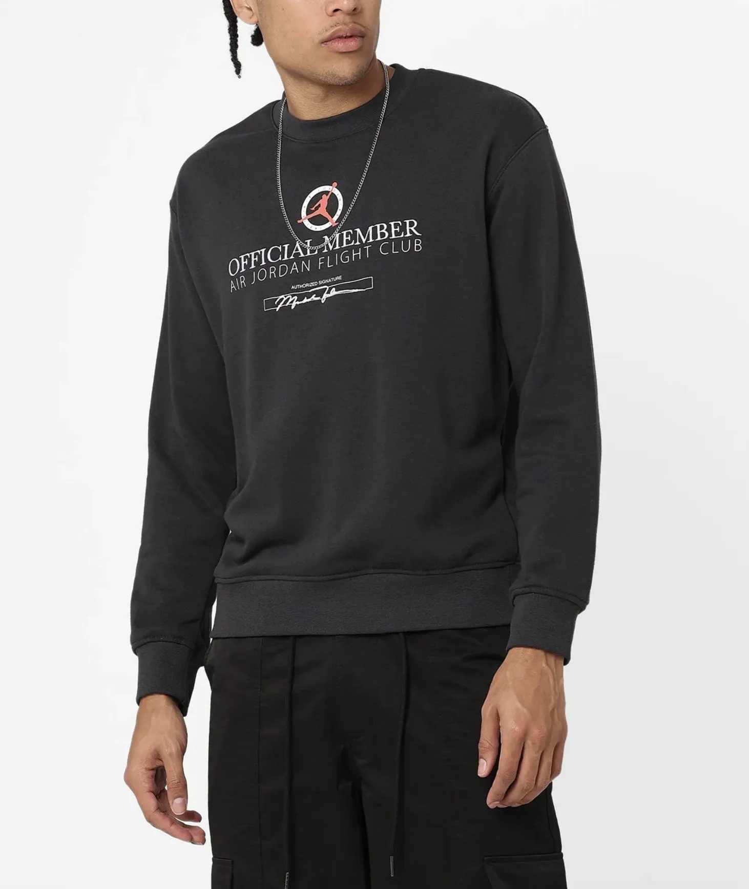 Nike  |Crew Neck Pullovers Street Style U-Neck Long Sleeves Plain