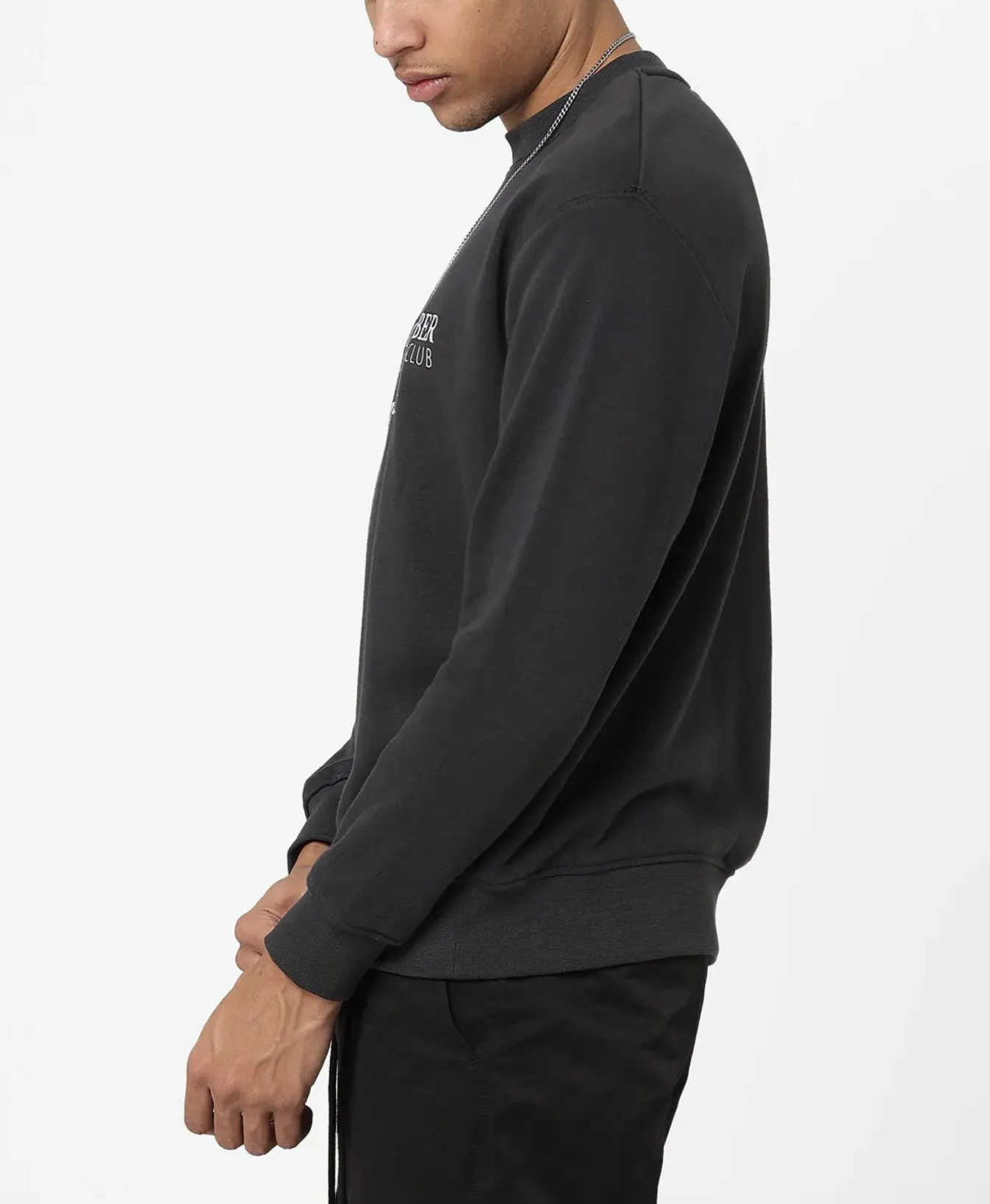 Nike  |Crew Neck Pullovers Street Style U-Neck Long Sleeves Plain