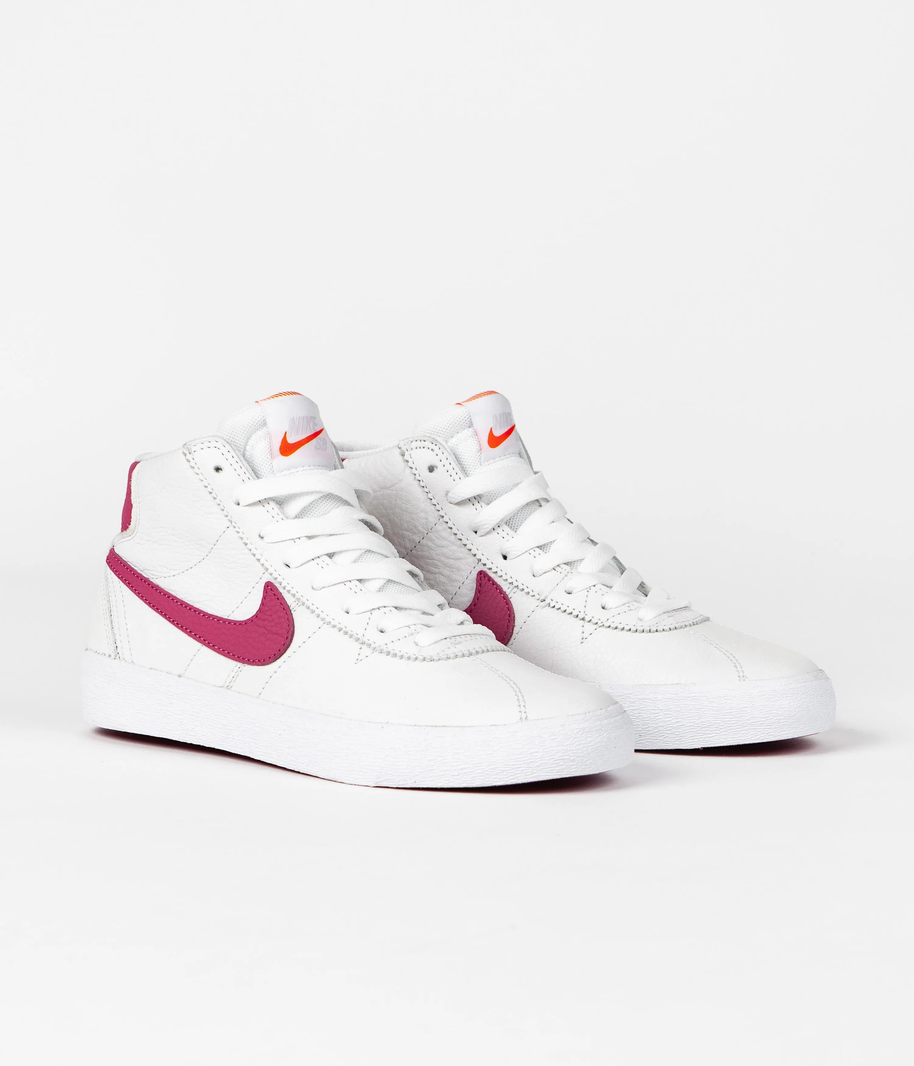 Nike SB Womens Bruin High Shoes - White / Sweet Beet - White - Sweet Beet