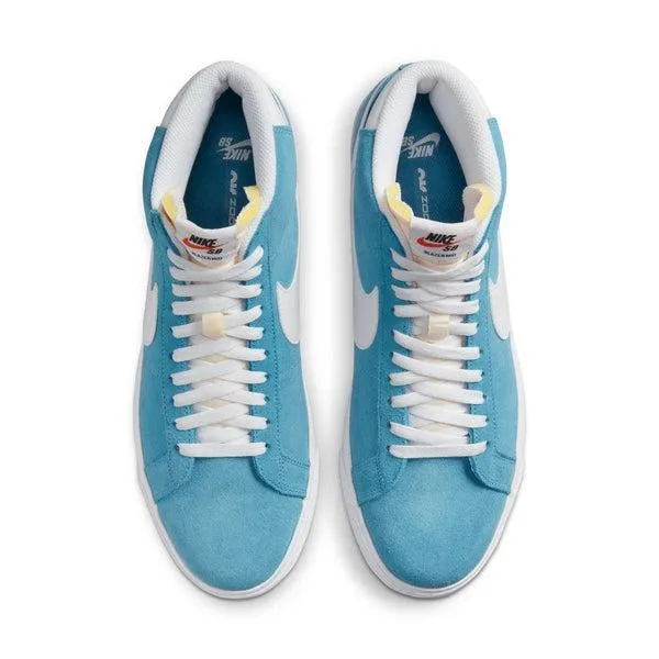 Nike SB Zoom Blazer Mid Cerulean Blue - White