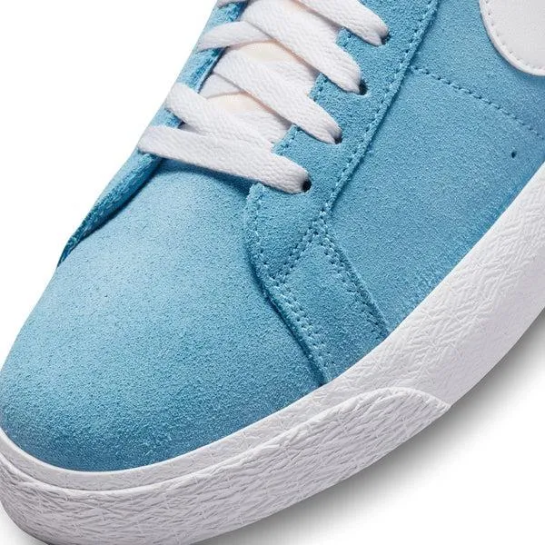 Nike SB Zoom Blazer Mid Cerulean Blue - White