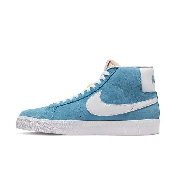 Nike SB Zoom Blazer Mid Cerulean Blue - White