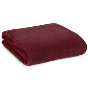 Organic Swaddle -  Maroon