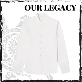 OUR LEGACY  |Silk Long Sleeves Front Button Shirts