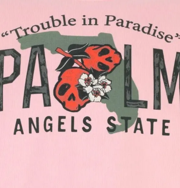 Palm Angels  |Street Style Long Sleeves Plain Logo Sweatshirts