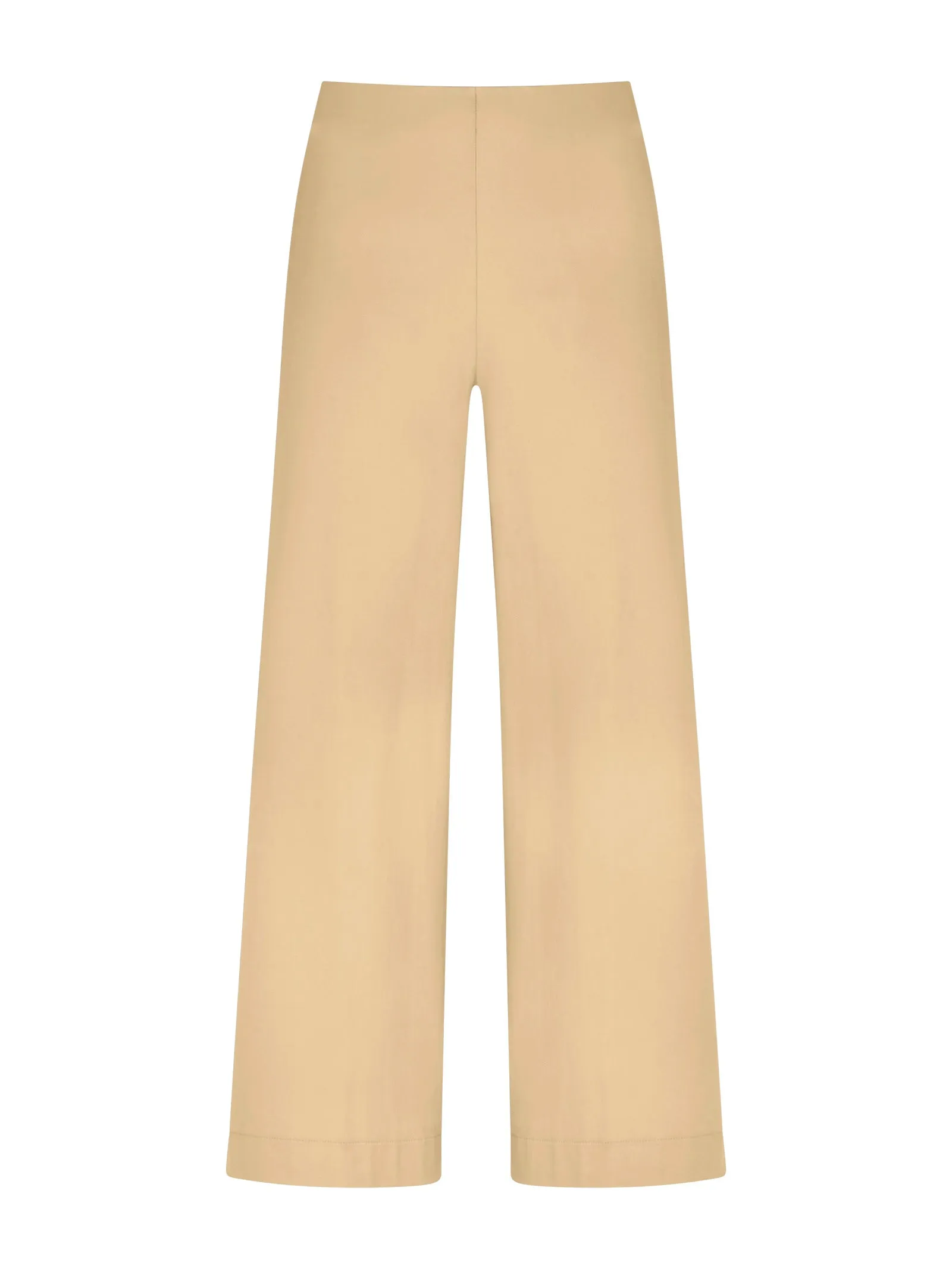 Pantalone ampio alla caviglia in Satin Power - Irish Cream