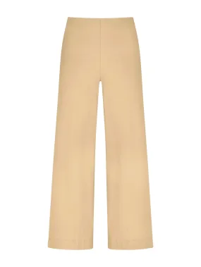 Pantalone ampio alla caviglia in Satin Power - Irish Cream